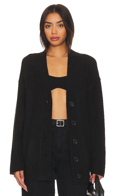 Camila Coelho Trista Oversized Cardigan In Black