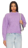 525 FASS BOUCLE PUFF SLEEVE PULLOVER SWEATER