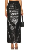 CAMILA COELHO VENNING SEQUIN MAXI SKIRT