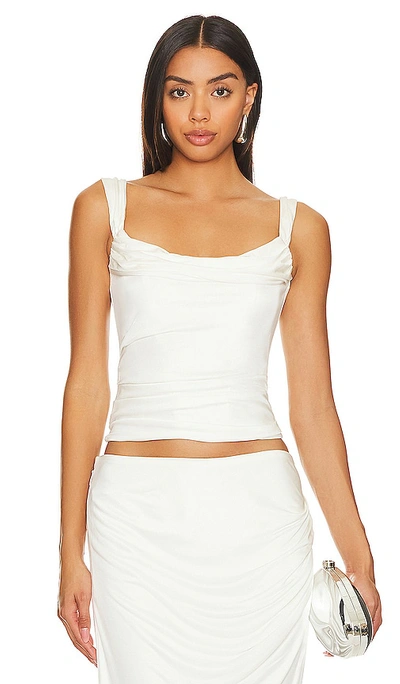 Retroféte Lowis Top In White