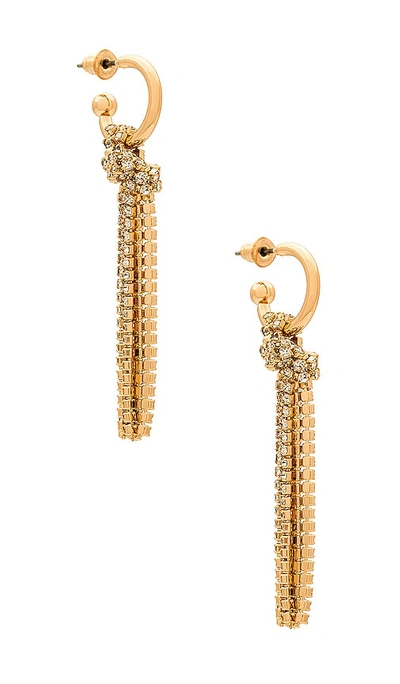 Petit Moments Knotted Glitz Earrings In Metallic Gold