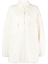 THE FRANKIE SHOP WHITE DALLAS WOOL OVERSHIRT