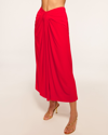 Ramy Brook Elodie Maxi Skirt In Soiree Red