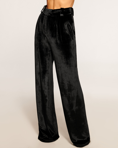 Ramy Brook Marceline Velvet Pant In Black