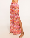 Ramy Brook Taytum Coverup Pant In Orangeade Chevron