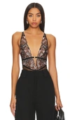 Thistle And Spire Chanterelle Bodysuit In Black