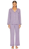 Eberjey Gisele Pj Set In Delphinium & Nightshadow Blue