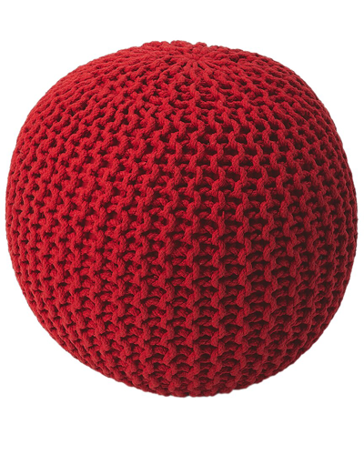 Butler Specialty Company Pincushion Woven 19in Pouffe In Red