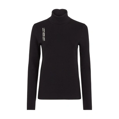 Fendi High-neck Jumper In Black