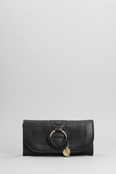 See By Chloé Hana Long Wallet In Black Leather In 001 Black