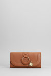 SEE BY CHLOÉ HANA LONG WALLET IN LEATHER COLOR LEATHER