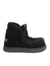 Mou Shearling-lined Suede Eskimo Boots In Blue