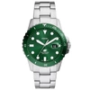 FOSSIL MEN'S DIVE GREEN DIAL WATCH