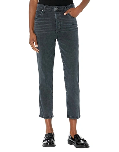 Kut From The Kloth Christine High Rise Straight Leg Jeans In Glowing In Grey