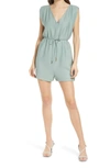 Bishop + Young Free Spirit Harlowe Romper In Paradise In Blue