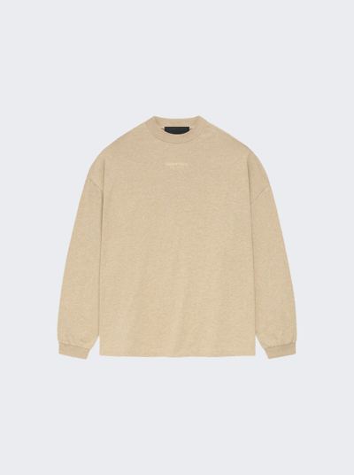 Essentials Long Sleeve Tee In Gold Heather