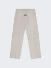 Essentials Gray Relaxed Lounge Pants In Silver Cloud