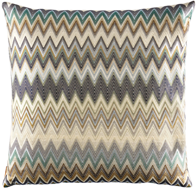 Missoni Blue & Beige Masuleh Cushion In Grey