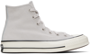 Converse Logo Patch High Upper Board Shoes In Pale Putty/egret/hid