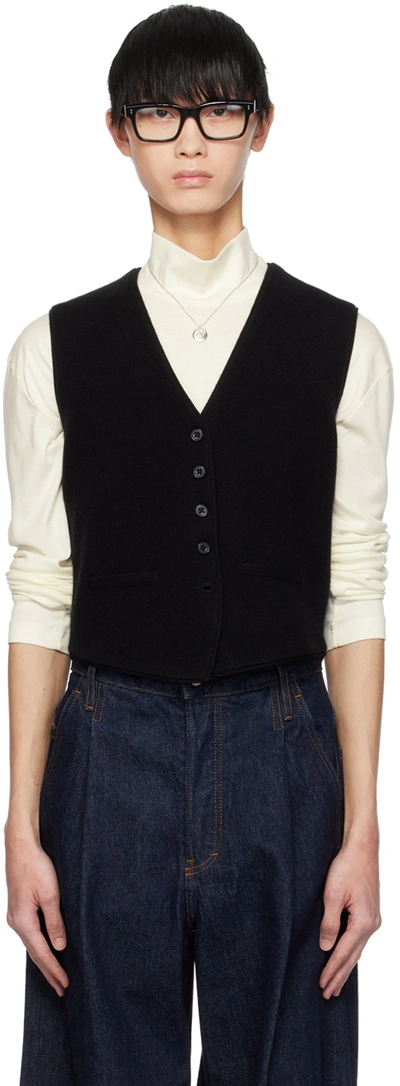 Guest In Residence Black Tailored Vest