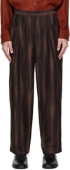 YOUTH BROWN STRUCTURED TROUSERS