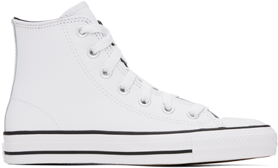 Converse White Chuck Taylor All Star Pro Sneakers In White/white/black