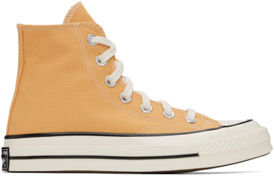 Converse Chuck 70 Canvas Sneakers In Sunflower/black/egret