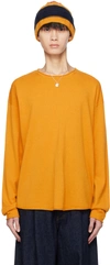 GUEST IN RESIDENCE YELLOW ROLLED EDGE SWEATER