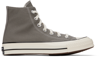 Converse Gray Chuck 70 Vintage Canvas Sneakers In Story/egret/black