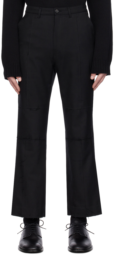 Youth Black Cut-off Trousers
