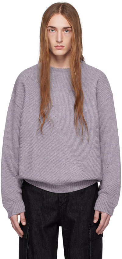 Youth Purple Irregular Jumper In Lavendar