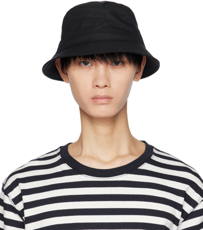 Nanamica Navy Gore-tex Bucket Hat In Black