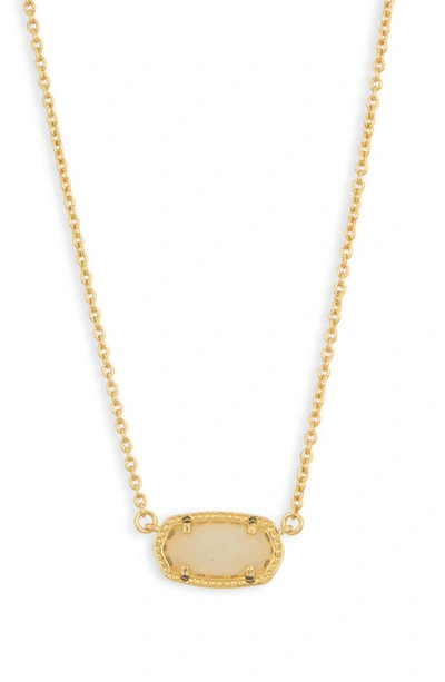 Kendra Scott Elisa Birthstone Pendant Necklace In Gold Yellow