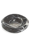 Craighill Small Facet Decorative Marble Bowl In Black