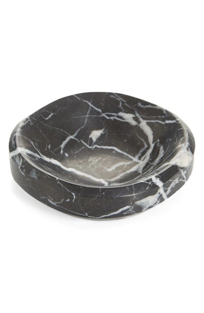 Craighill Small Facet Decorative Marble Bowl In Black Marquina