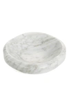 Craighill Small Facet Decorative Marble Bowl In White Carrara