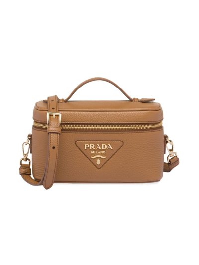 Prada Leather Mini-bag In Brown