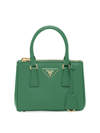 Prada Galleria Saffiano Leather Mini-bag In Green