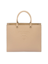 Prada Large Saffiano Leather Handbag In Sand Beige