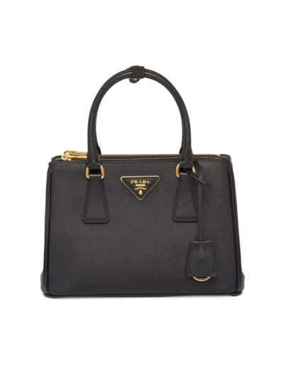 Prada Womens Black Galleria Small Saffiano-leather Tote Bag