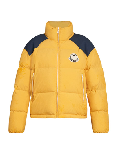 Moncler Genius Moncler X Palm Angels Yellow & Navy Nevis Down Jacket