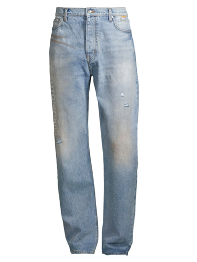 Rhude Men's R H U D E X Lamborghini Distressed Five-pocket Jeans In Indigo
