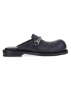MARTINE ROSE MEN'S CHAIN LEATHER MULES