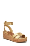 Sarto By Franco Sarto Primrose Platform Wedge Sandal In Gold