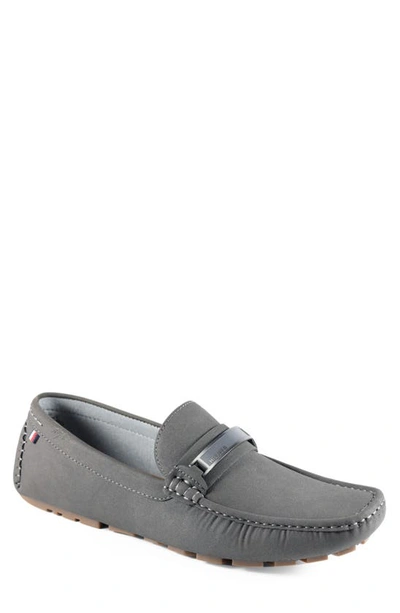 Tommy Hilfiger Men's Ayele Moc Toe Driving Loafers Men's Shoes In Grey