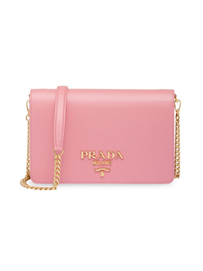 Prada Saffiano Leather Mini Bag In Pink