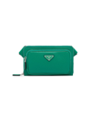 Prada Saffiano Leather Shoulder Bag In Green