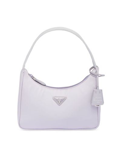 Prada Women's Re-nylon Re-edition 2000 Mini-bag In Purple