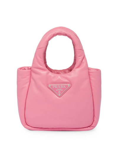 トートバッグ PRADA Pink Nappa Leather Mini Prada Soft Handbag Pink Nappa Leather Mini Prada Soft Handbag | italist, ALWAYS
