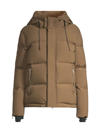 Rudsak + Net Sustain Joon M Hooded Quilted Stormshell Down Ski Jacket In Army